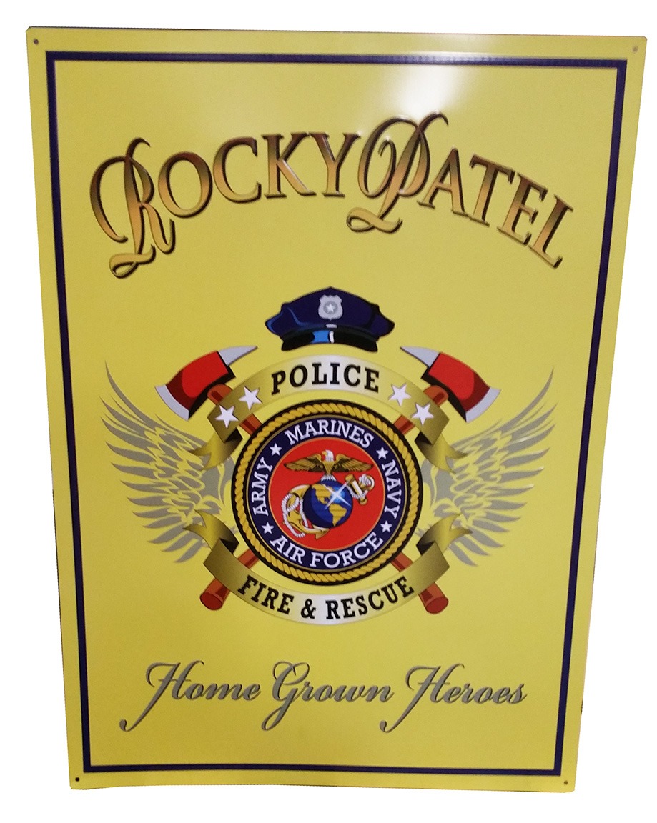 Home Grown Heroes Tin Sign - Rocky Patel Premium Cigars