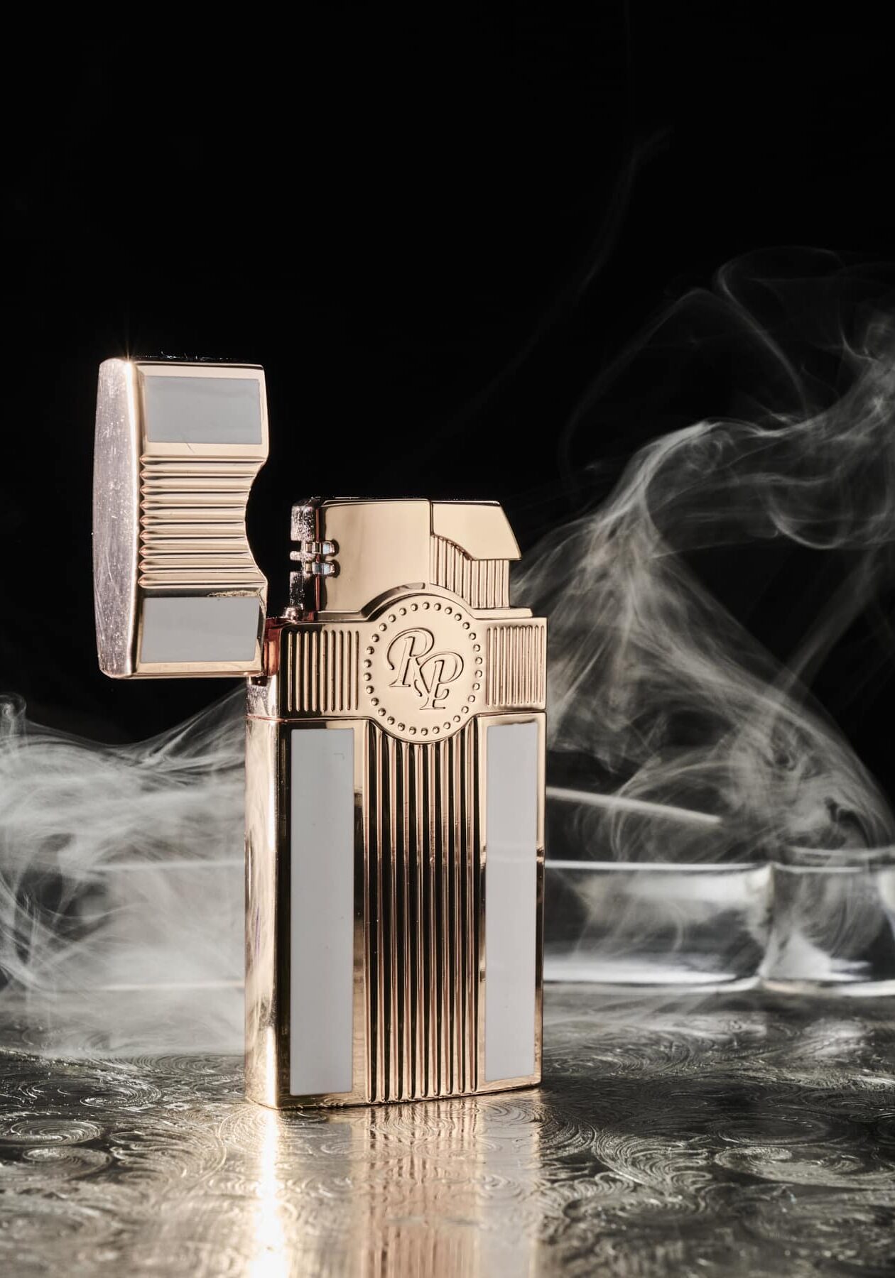 The Executive Lighter White & Rose Gold